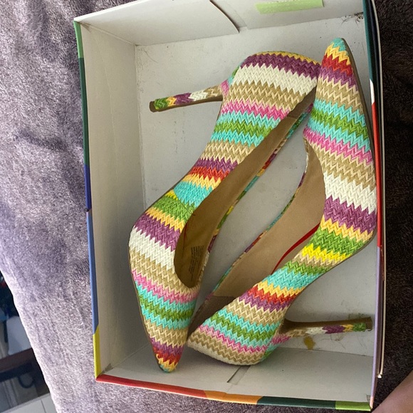 Rainbow, stitch, Katty, perry heels, brown bottom - Picture 3 of 4